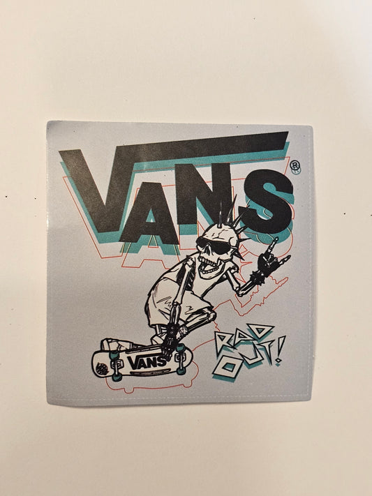 Vans Skeleton Sticker