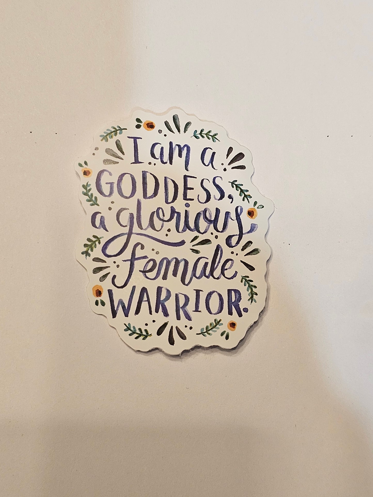Goddess Warrior Sticker