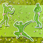 Buff Kermit the Frog Sticker - your choice of pose