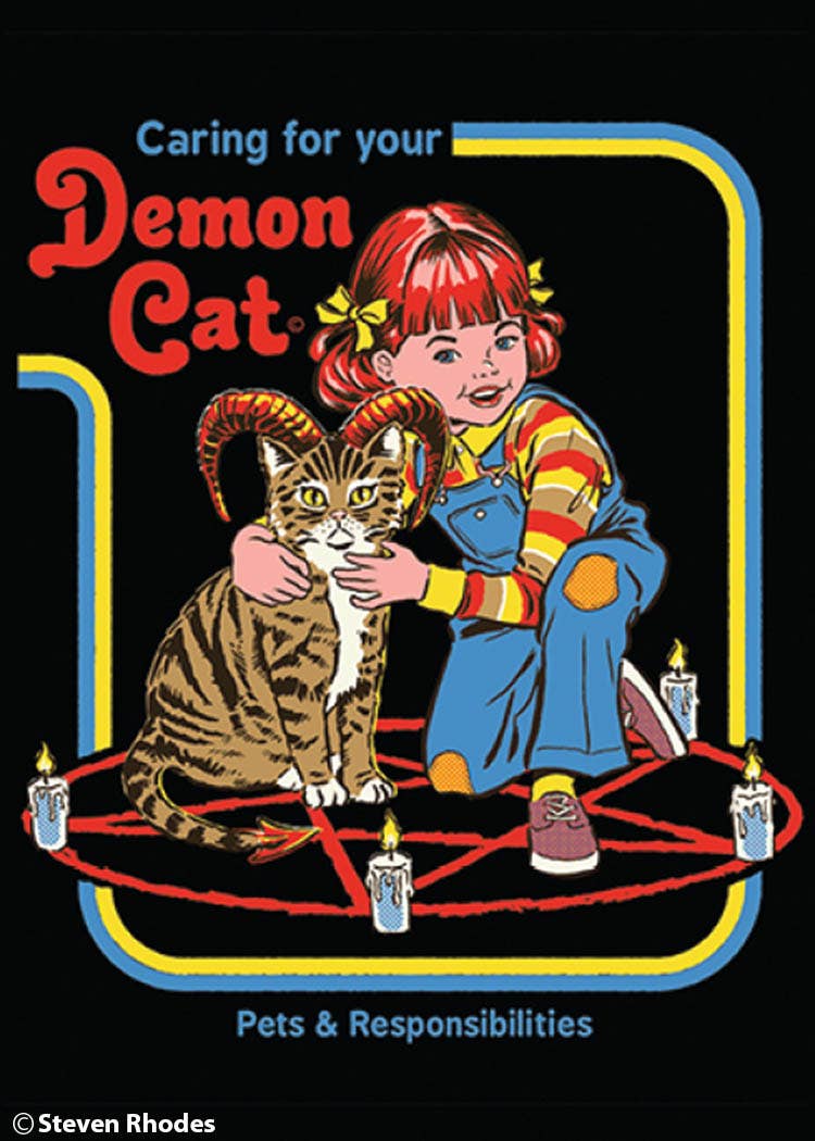 Caring for your demon cat - Magnet
