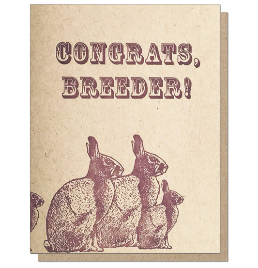 Congrats Breeder!  New Baby Greeting Card