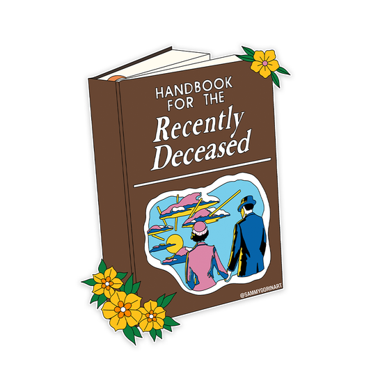 Handbook for the Recently Deceased, Beetlejuice, Sticker