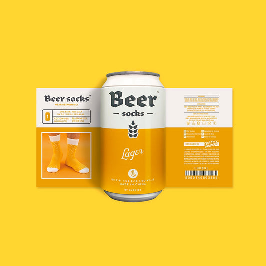Beer Socks Lager - Comes in a can!