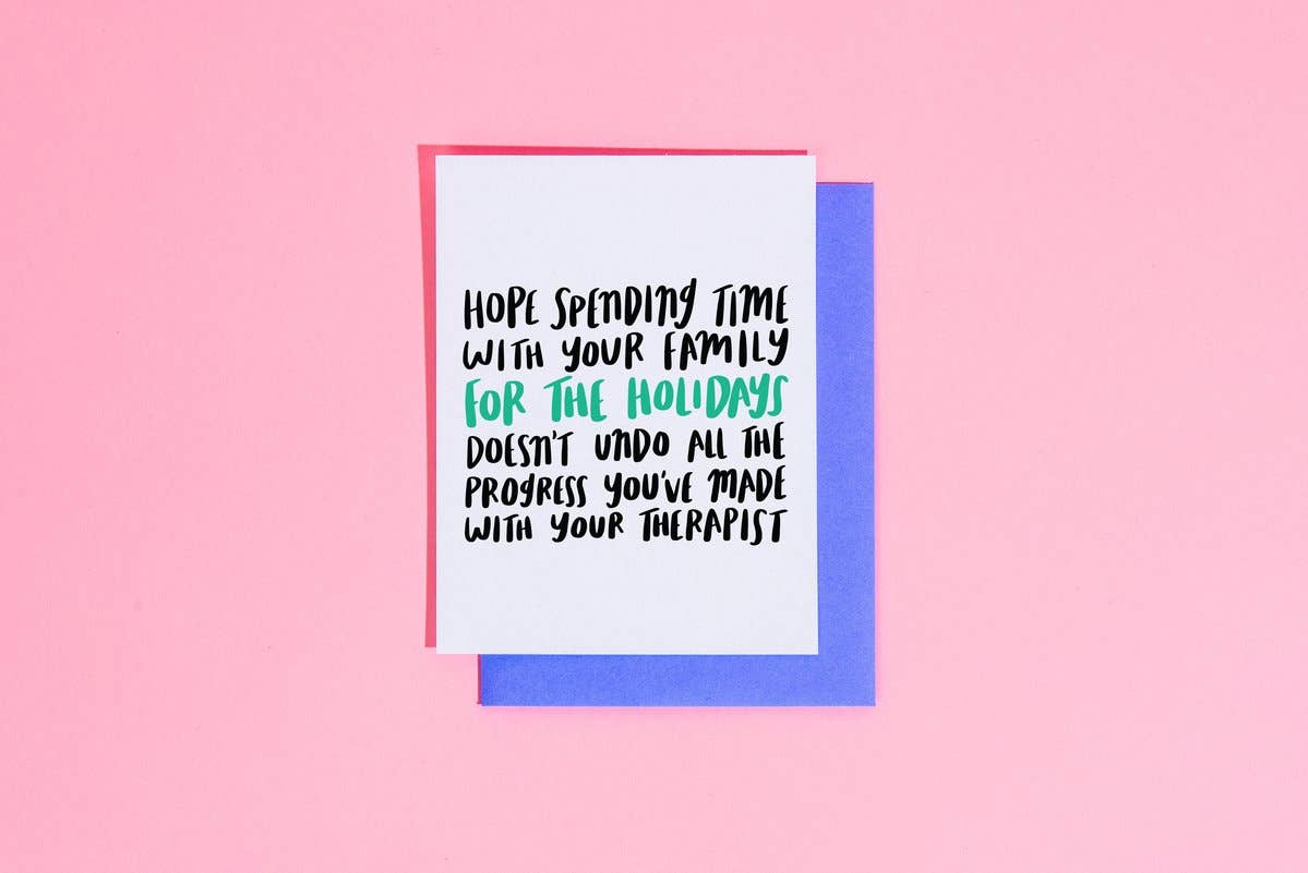 Therapist for the Holidays Card