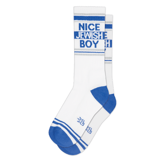 Nice Jewish Boy Ribbed Gym Socks