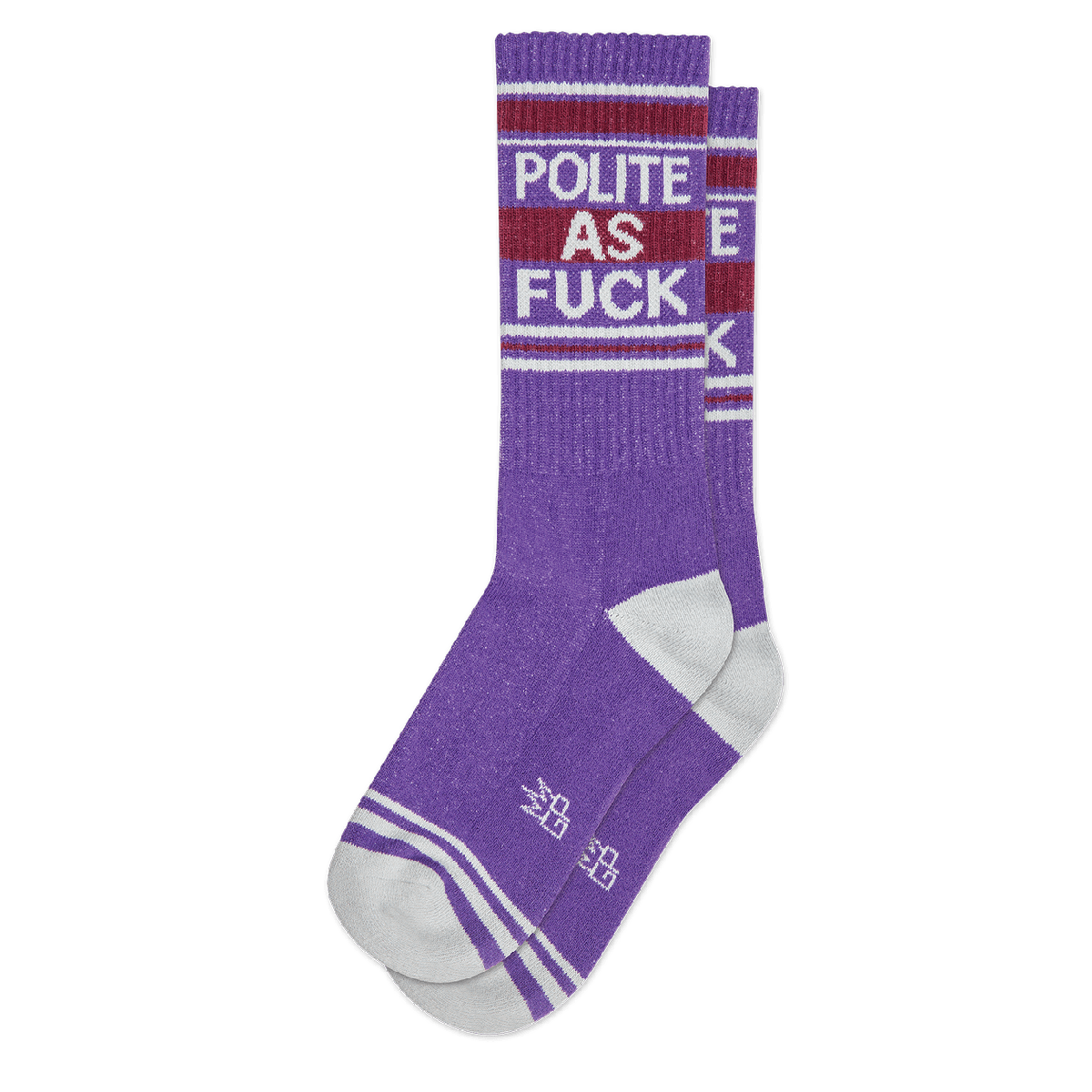 Polite As Fuck Ribbed Gym Socks