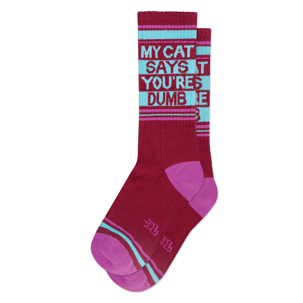 My Cat Says You're Dumb Ribbed Gym Socks
