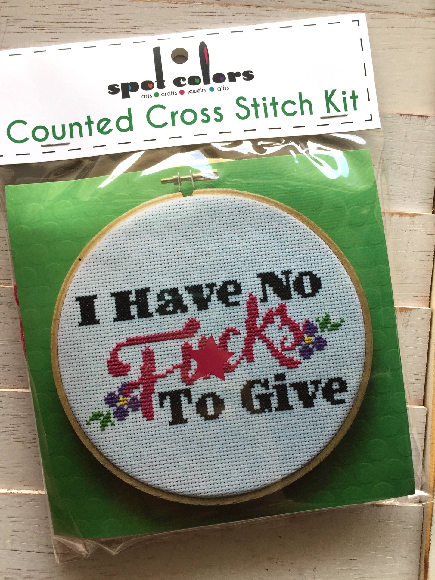 I Have No Fucks Cross Stitch Kit