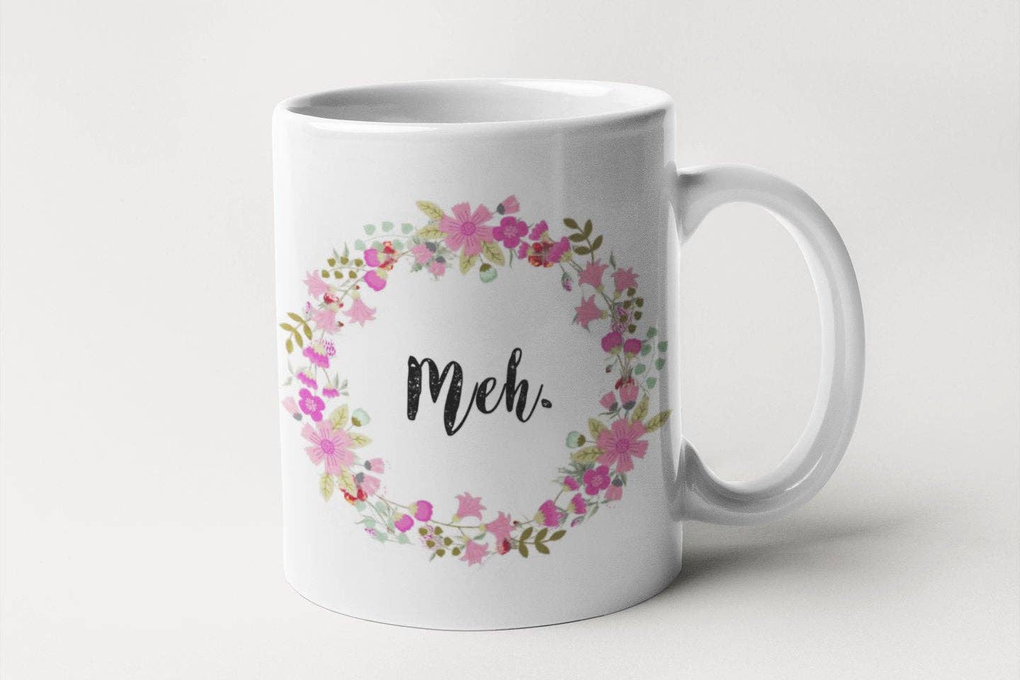 MEH - Floral Delicate And Fancy Coffee Mug for Non-Morning People