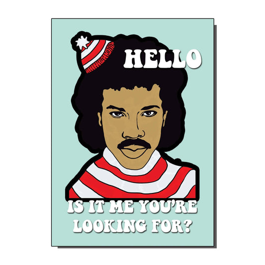 Lionel Richie Hello Waldo Greeting Card
