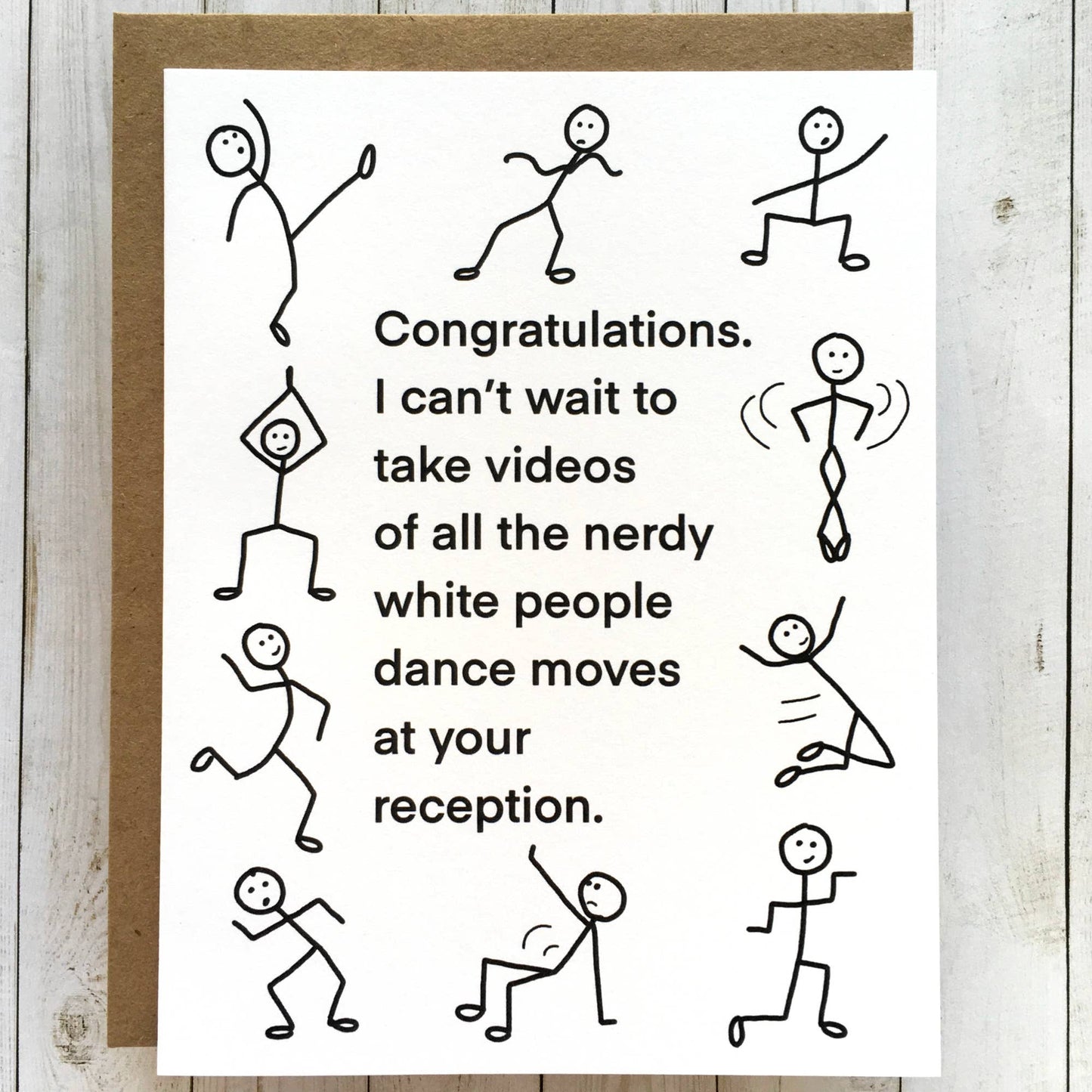 Dance Moves Wedding Card