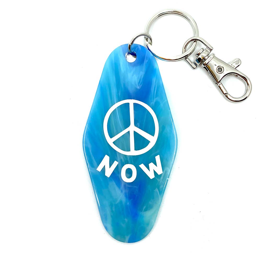 Peace Now Keychain