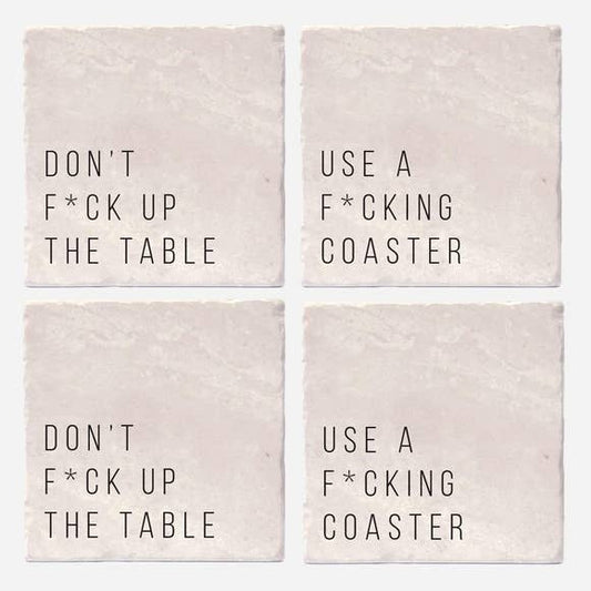 The F Word - Coaster set of 4