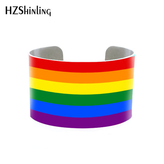 LGBT flag Bangle Bracelet