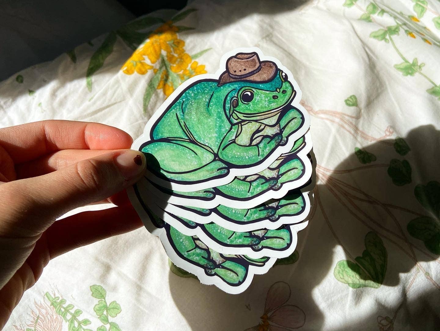Cowboy Frog Sticker Cowboy Frog Sticker – Snark Gifts