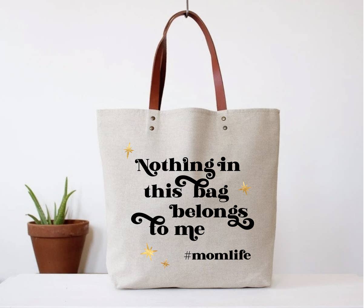 Hashtag Mom Life Tote Bag Funny Parent Baby Gift
