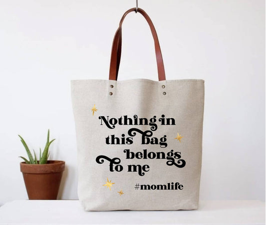 Hashtag Mom Life Tote Bag Funny Parent Baby Gift