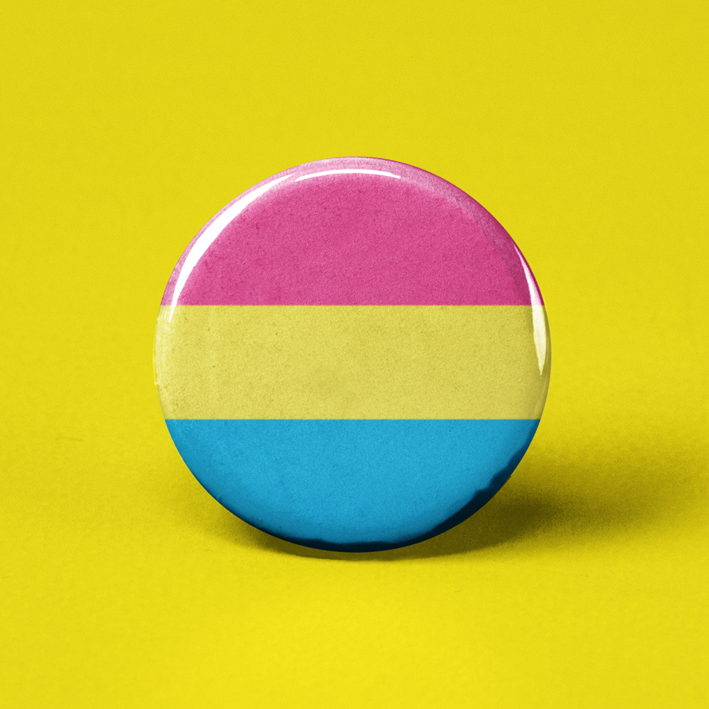 Pansexual Flag Pinback Button