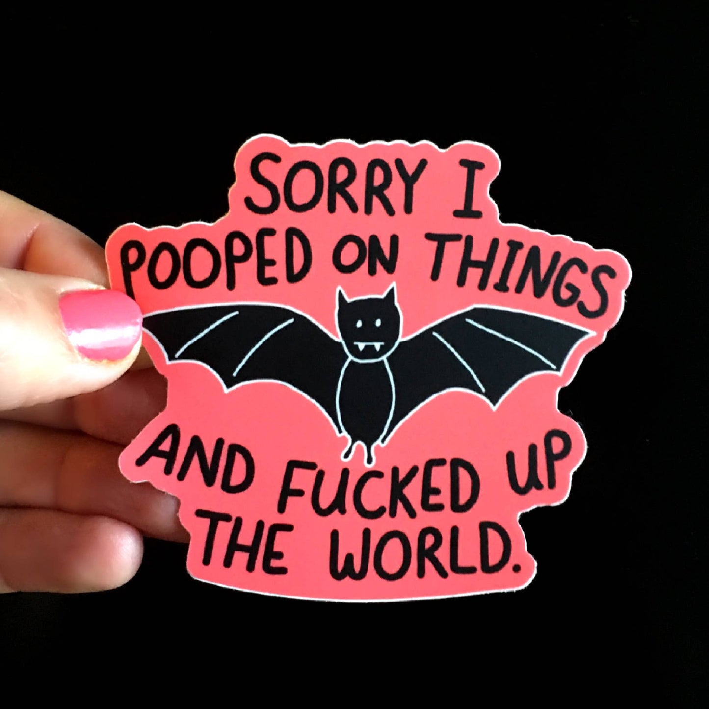 Bat Poop vinyl sticker