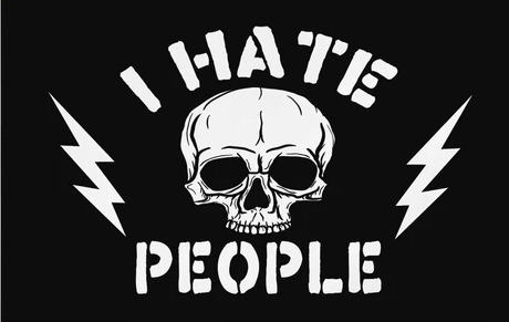 I Hate People Tote bag with Zipper