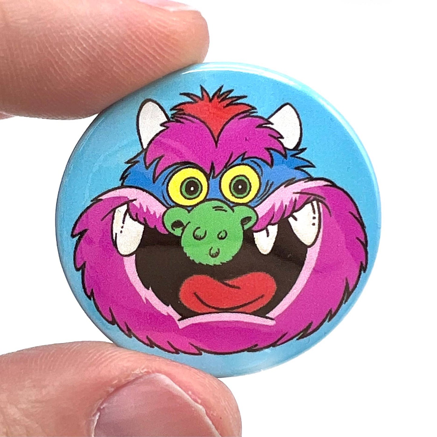 My Pet Monster 1980s Inspired Button Pin Badge