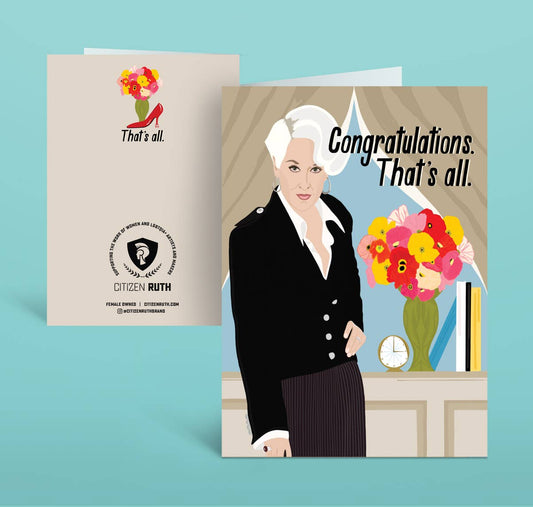 Devil Wears Prada Congrats Card