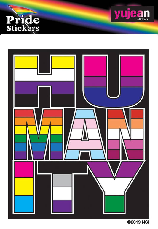 Humanity Sticker In/out Door Sticker