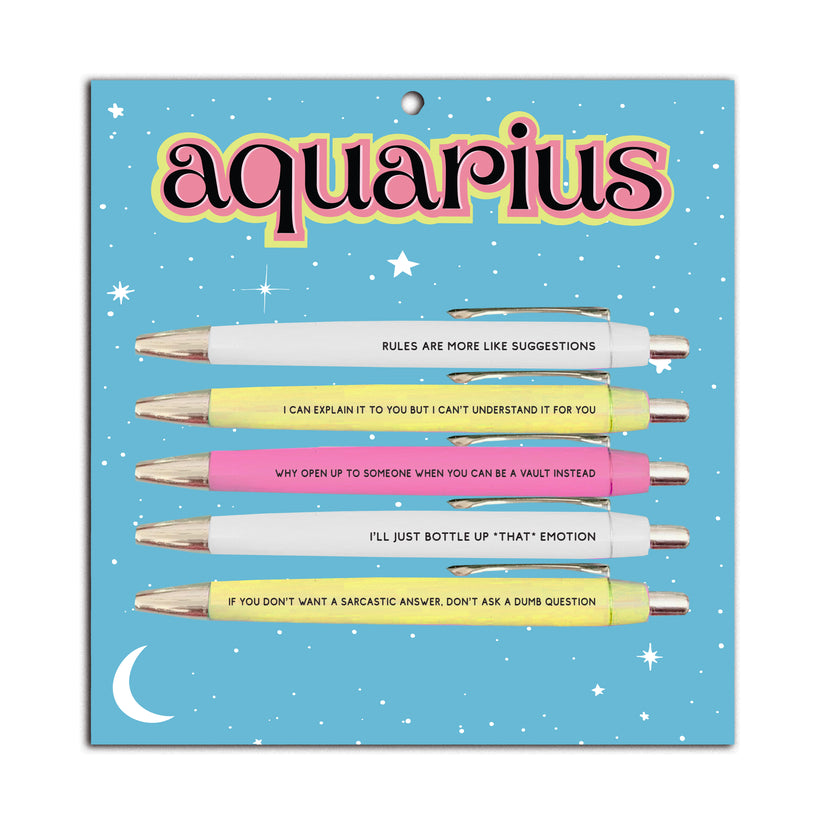 Aquarius - Zodiac Pen Set