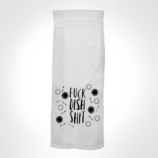 Fuck Dish Shit - Hangtight Kitchen Towel