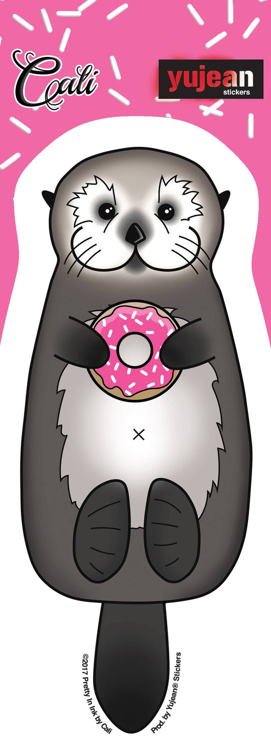 Cali's Otter Donut Jumbo Sticker