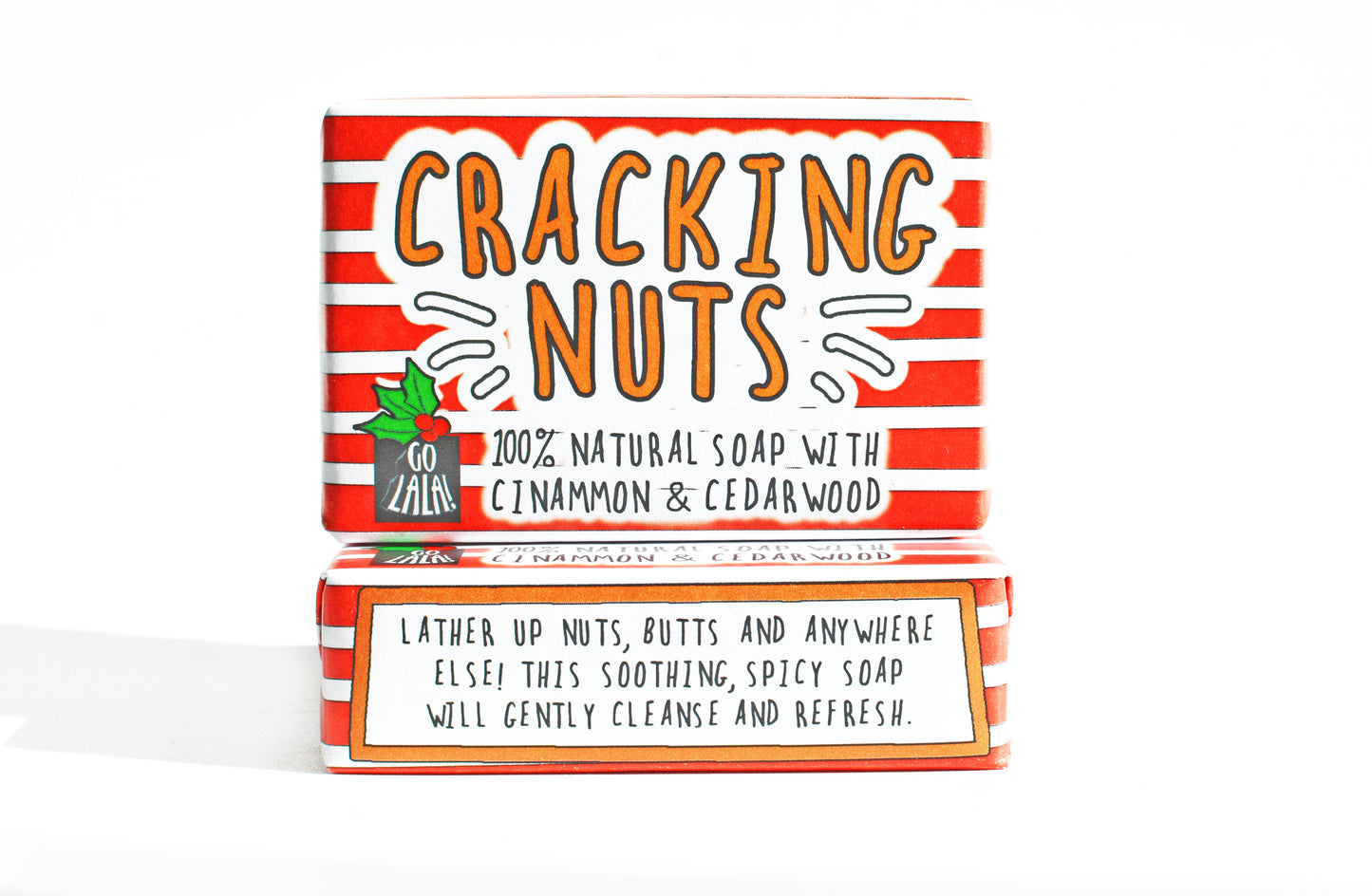 Cracking Nuts Christmas Soap Funny Gift