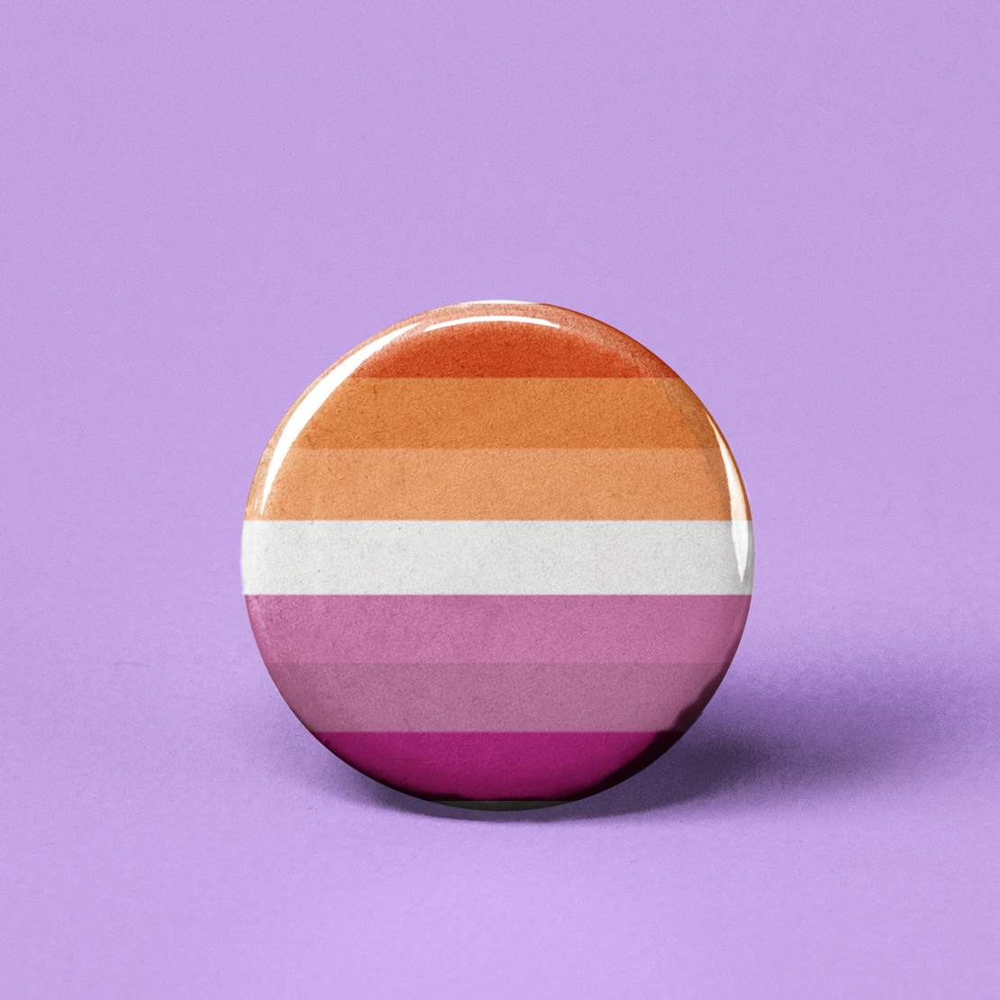 Lesbian Pride Flag Pinback Button