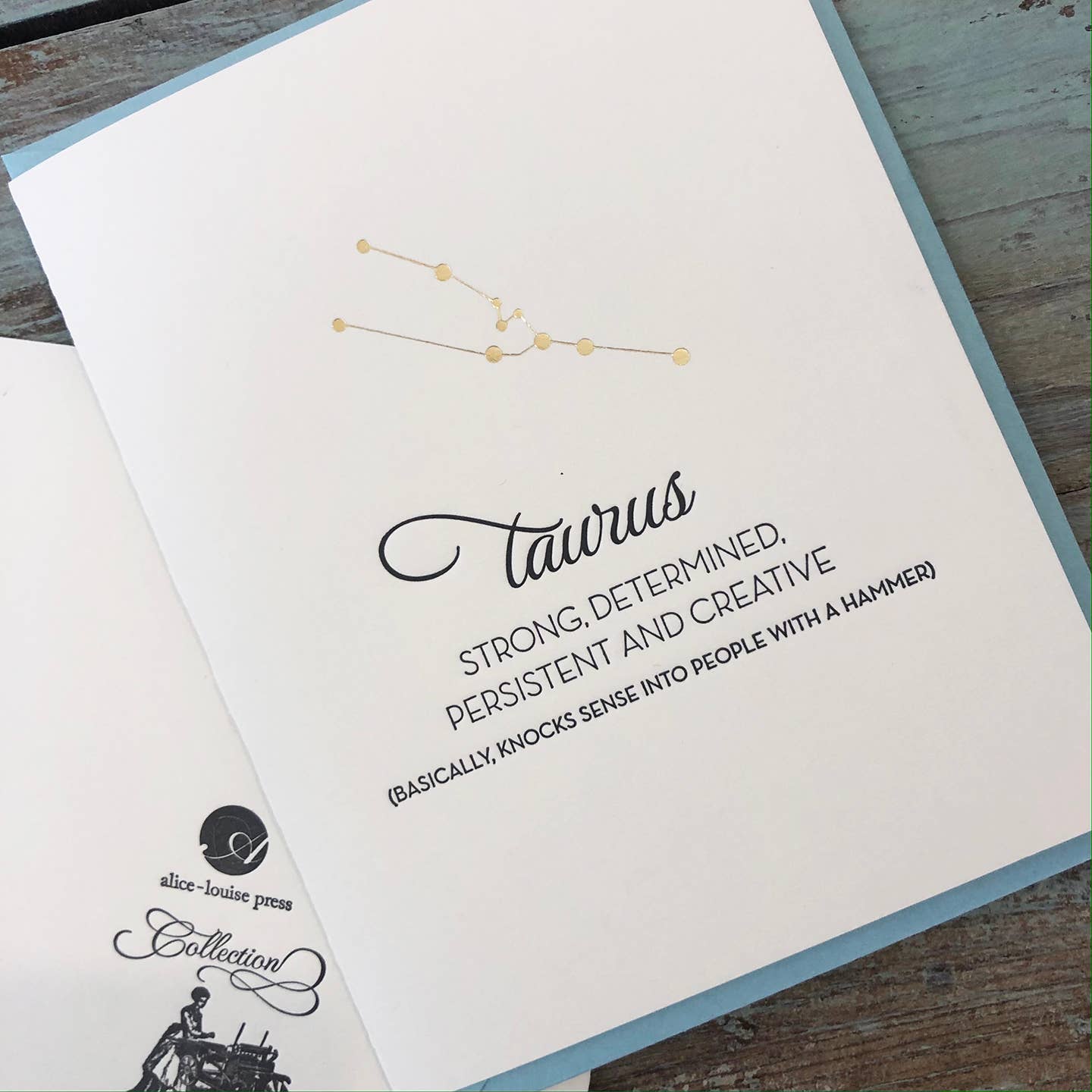 Taurus Sign Card Taurus Card – Snark Gifts