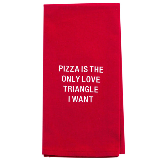 Pizza Love Triangle Tea Towel