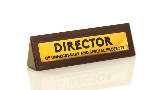 Wooden Desk Sign - Director