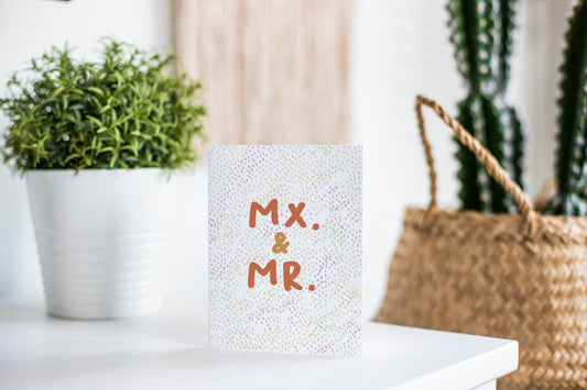 Mx. and Mr.  Wedding Card
