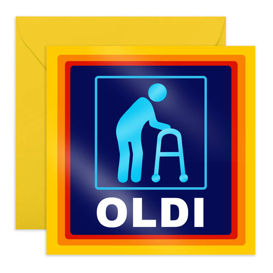 Oldi Birthday Card | Eco-Friendly, Made in UK