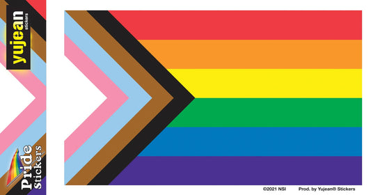 Progress Pride Flag Sticker