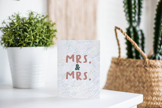 Mrs and Mrs.  Wedding Card