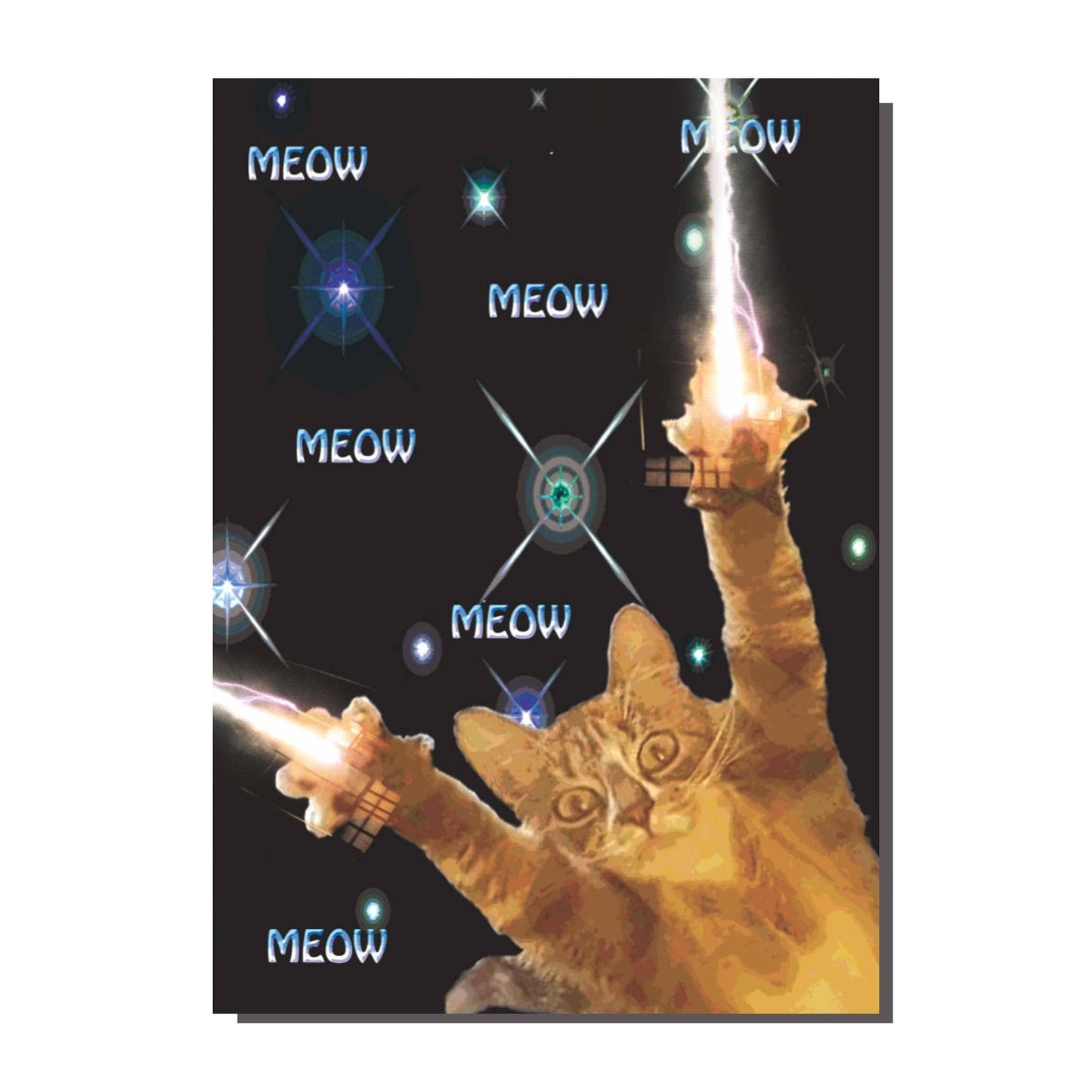 Zap Meow Zap Space Kitty Card