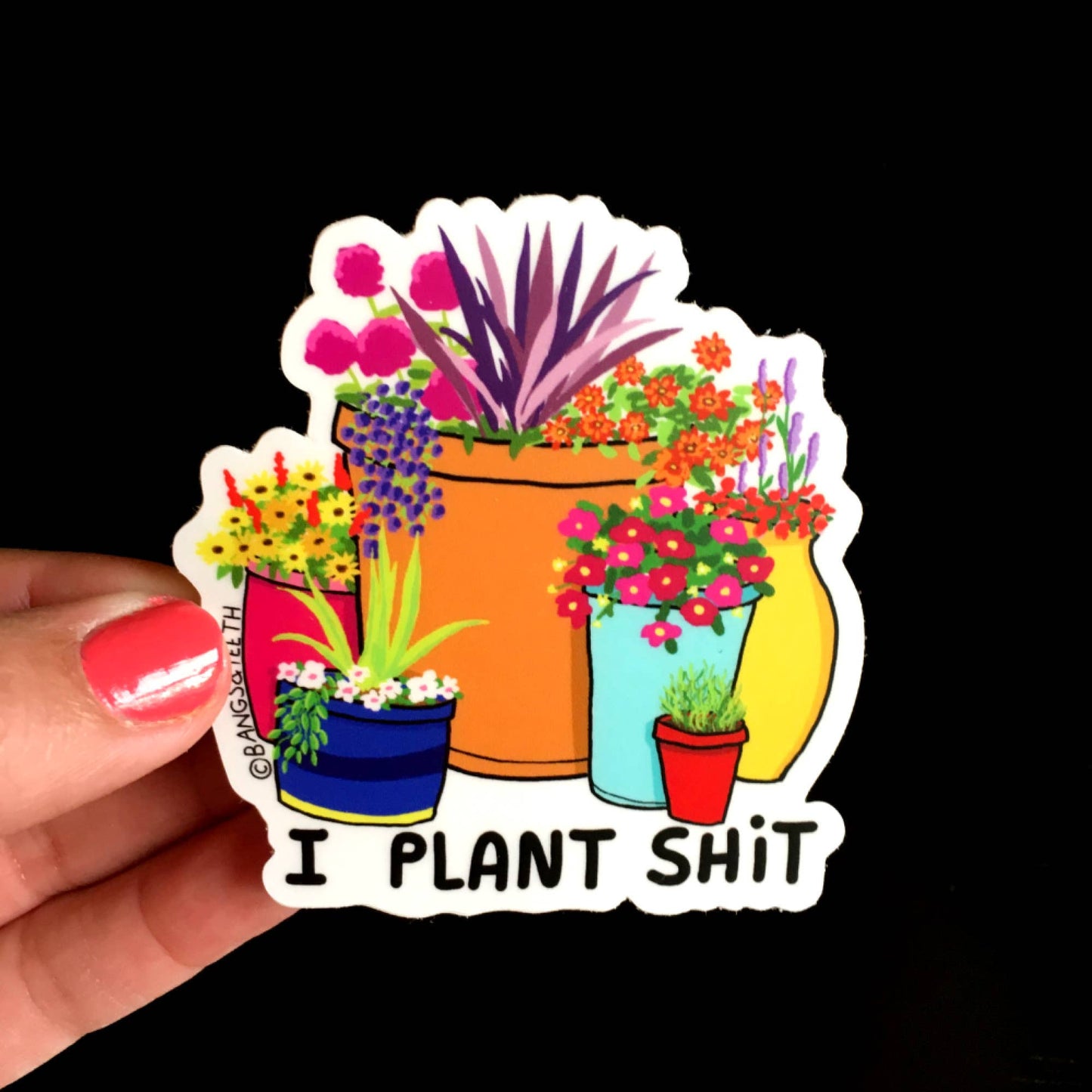 I Plant Shit - Sticker