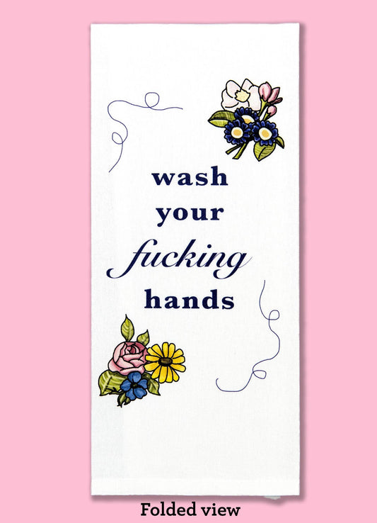Wash Your Fucking Hands Dishtowel