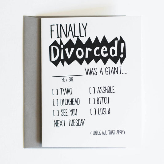 Finally Divorced Card