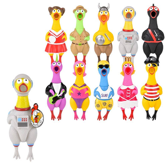 Rubber Chicken Character Collectible Mix 9.5"