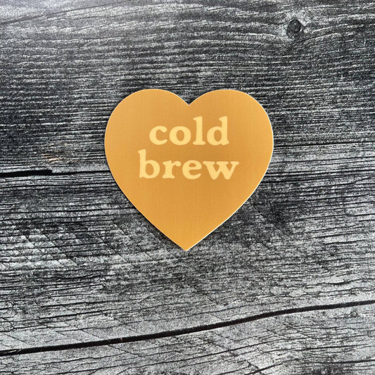 Cold brew Heart Sticker