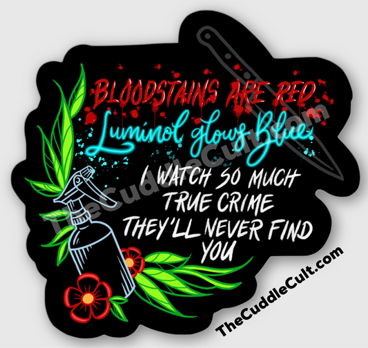 True Crime Rhyme sticker