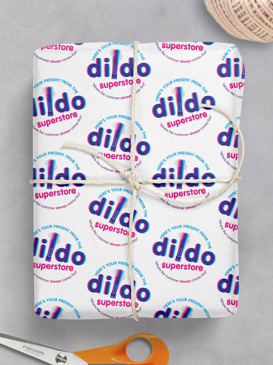 Rude Gift Wrap Dildo Superstore **Pack of 2 Sheets Folded**