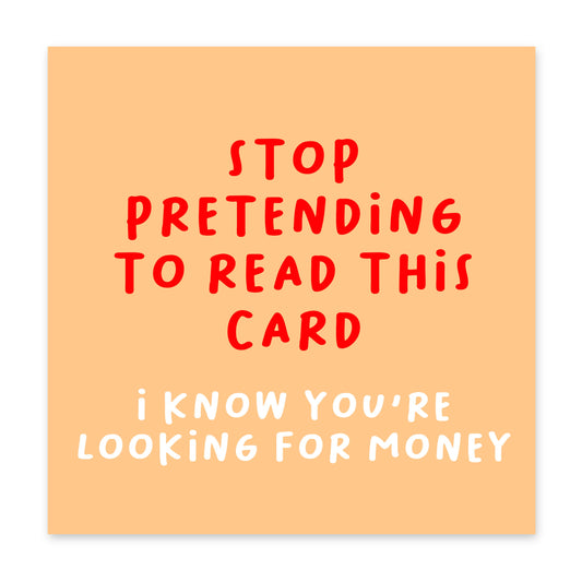 Know You’re Looking for Money Card