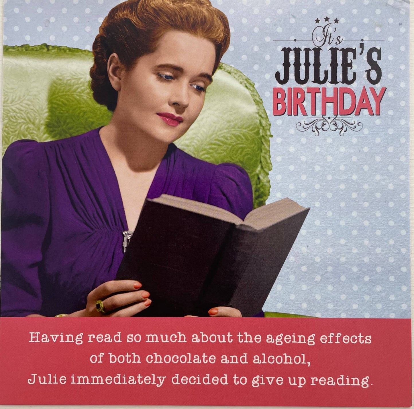 Reading - Blank Greeting Card