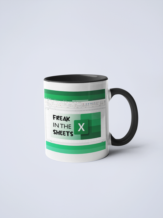 Freak in The (Excel) Sheets Ceramic Coffee Mug